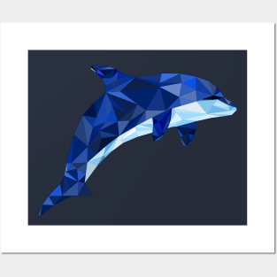 Geometric Dolphin Posters and Art